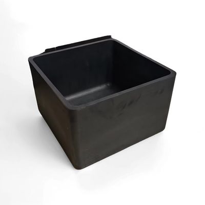 Custom Clay Graphite Crucible Graphite Vacuum Crucible Dengan Tutup Graphite Crucible Kemurnian Tinggi